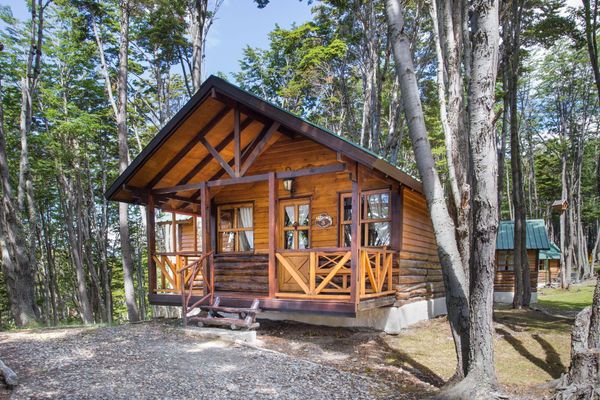 Exterior verano de cabaña 1 dormitorio std