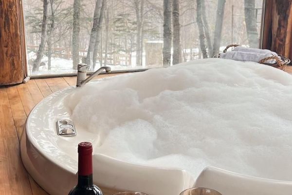 Cabaña de lujo con jacuzzi con cocina