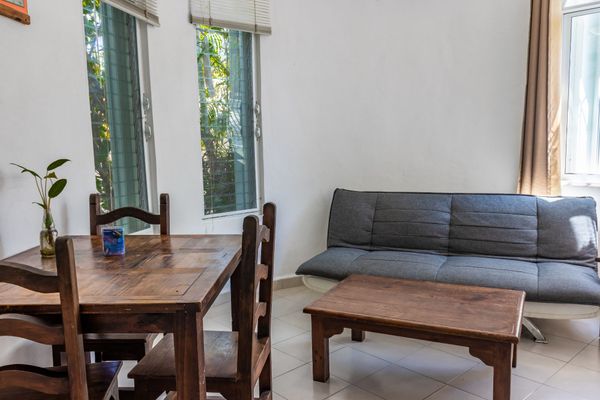 Sala de estar de Estudio Familar, Playa del Carmen, México