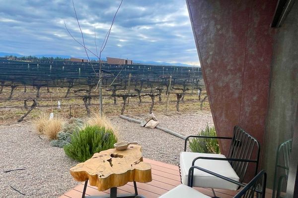 Lodge con vista a la montaña